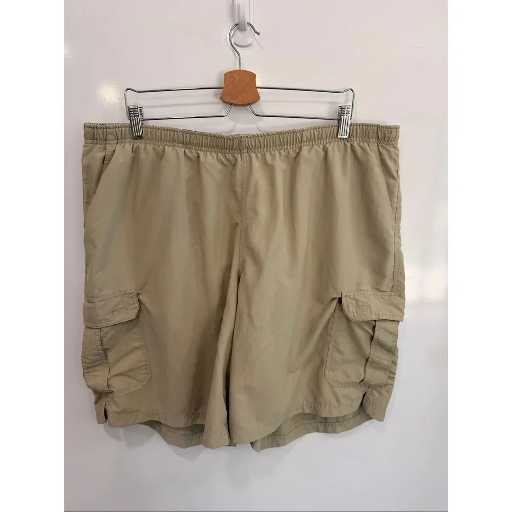 LL‎ Bean Men’s Quick Dry Swim Trunks XXL Khaki